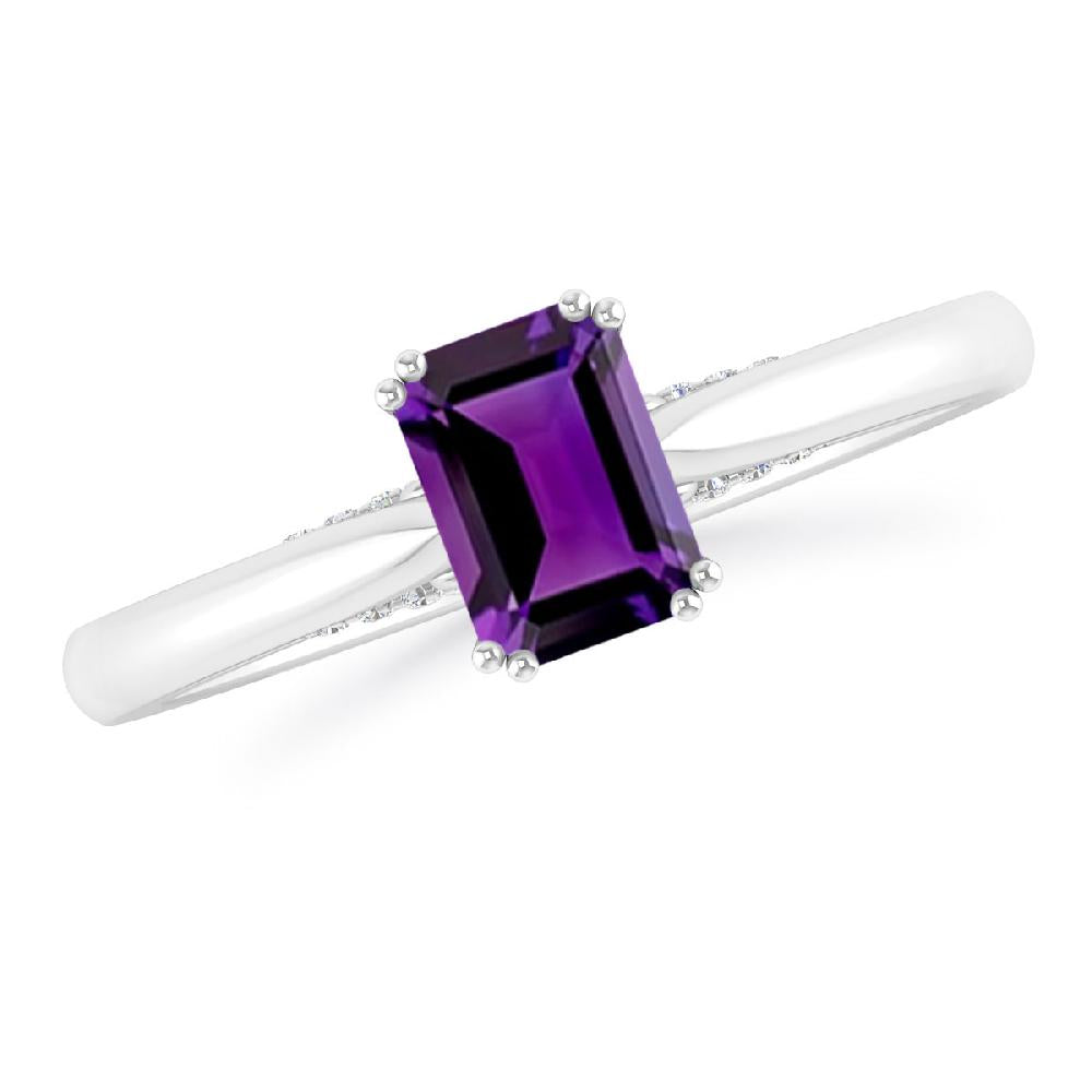 White Gold - Amethyst