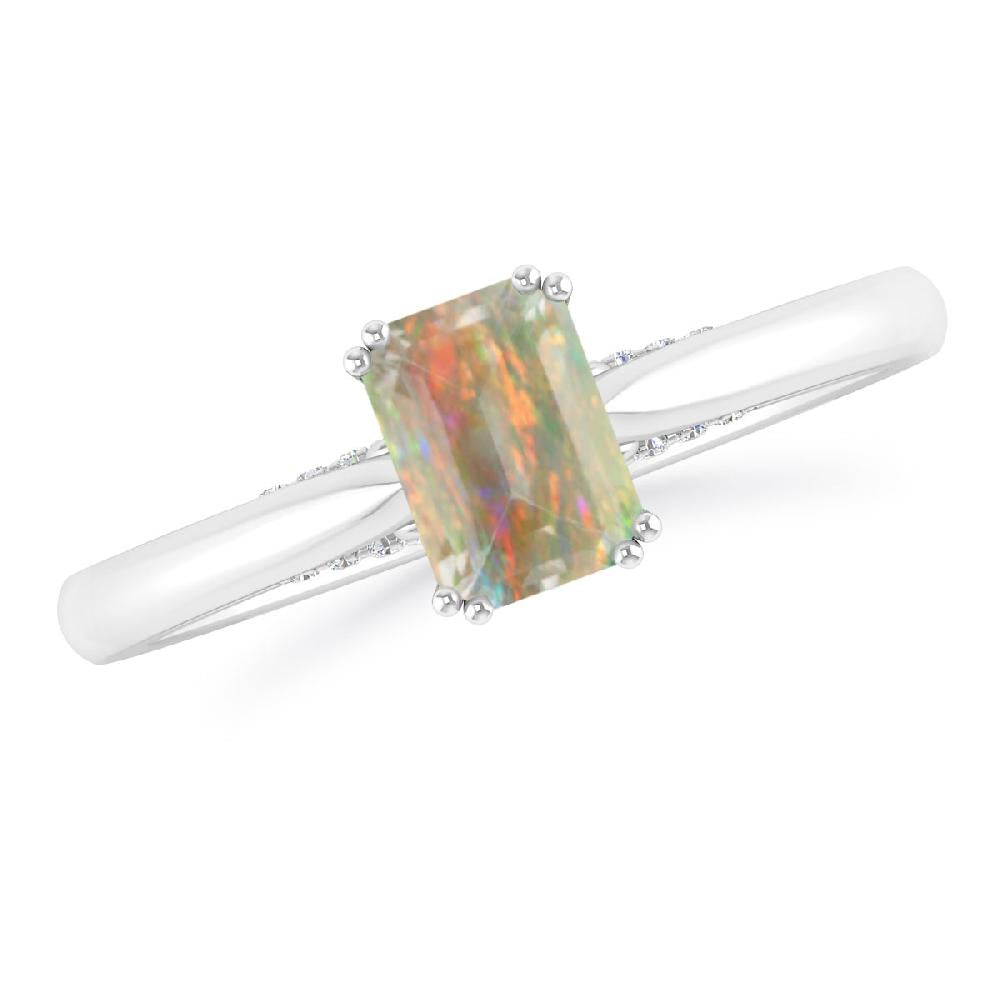 White Gold - Opal