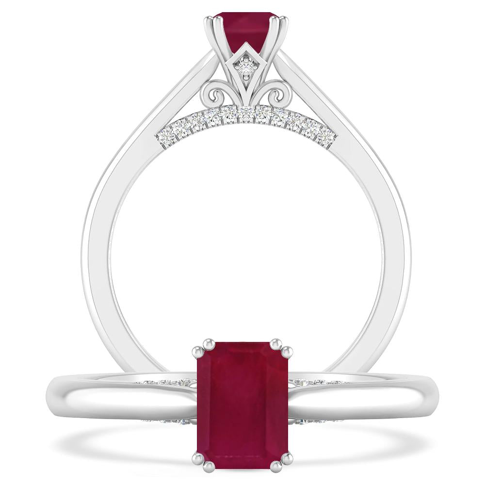 White Gold - Ruby