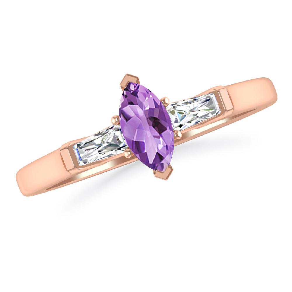 Rose Gold - Amethyst