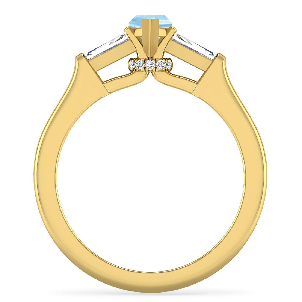 Yellow Gold - Aquamarine