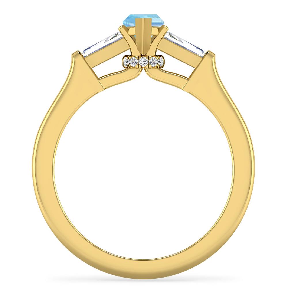 Yellow Gold - Aquamarine