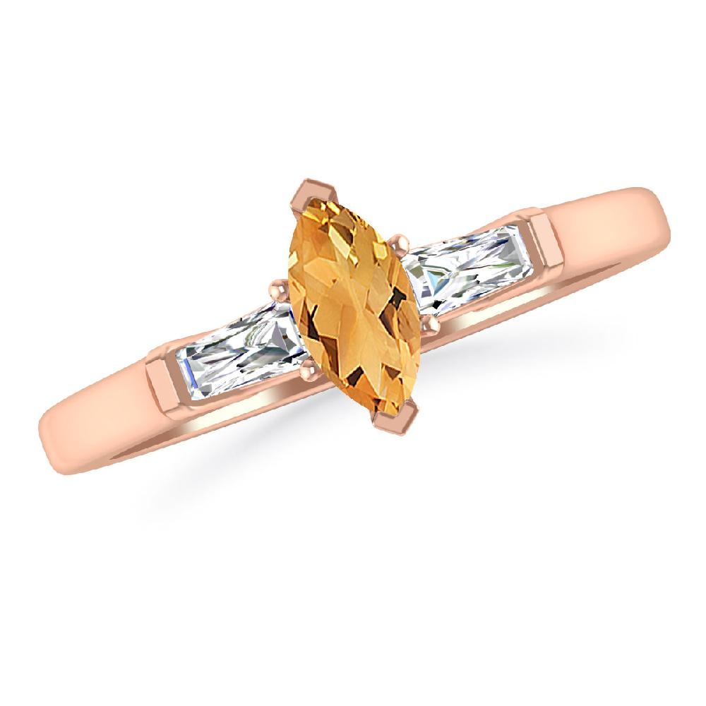 Rose Gold - Citrine