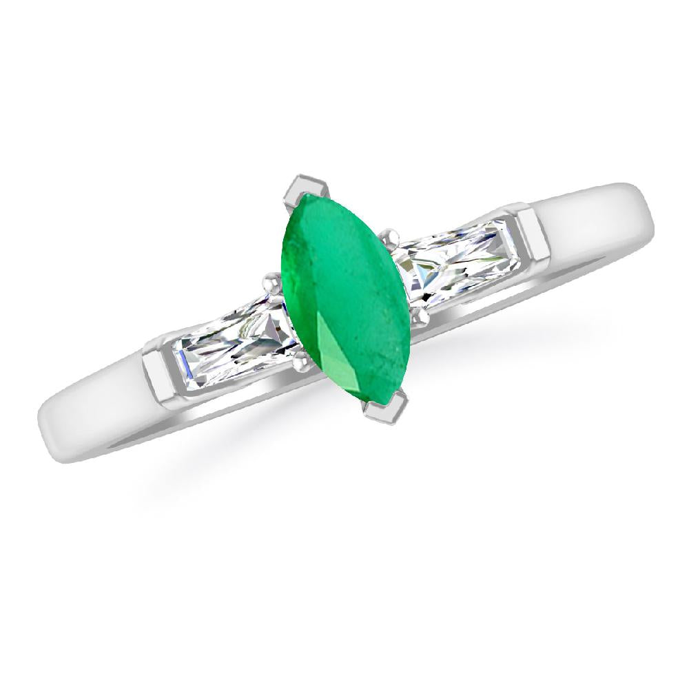 White Gold - Emerald