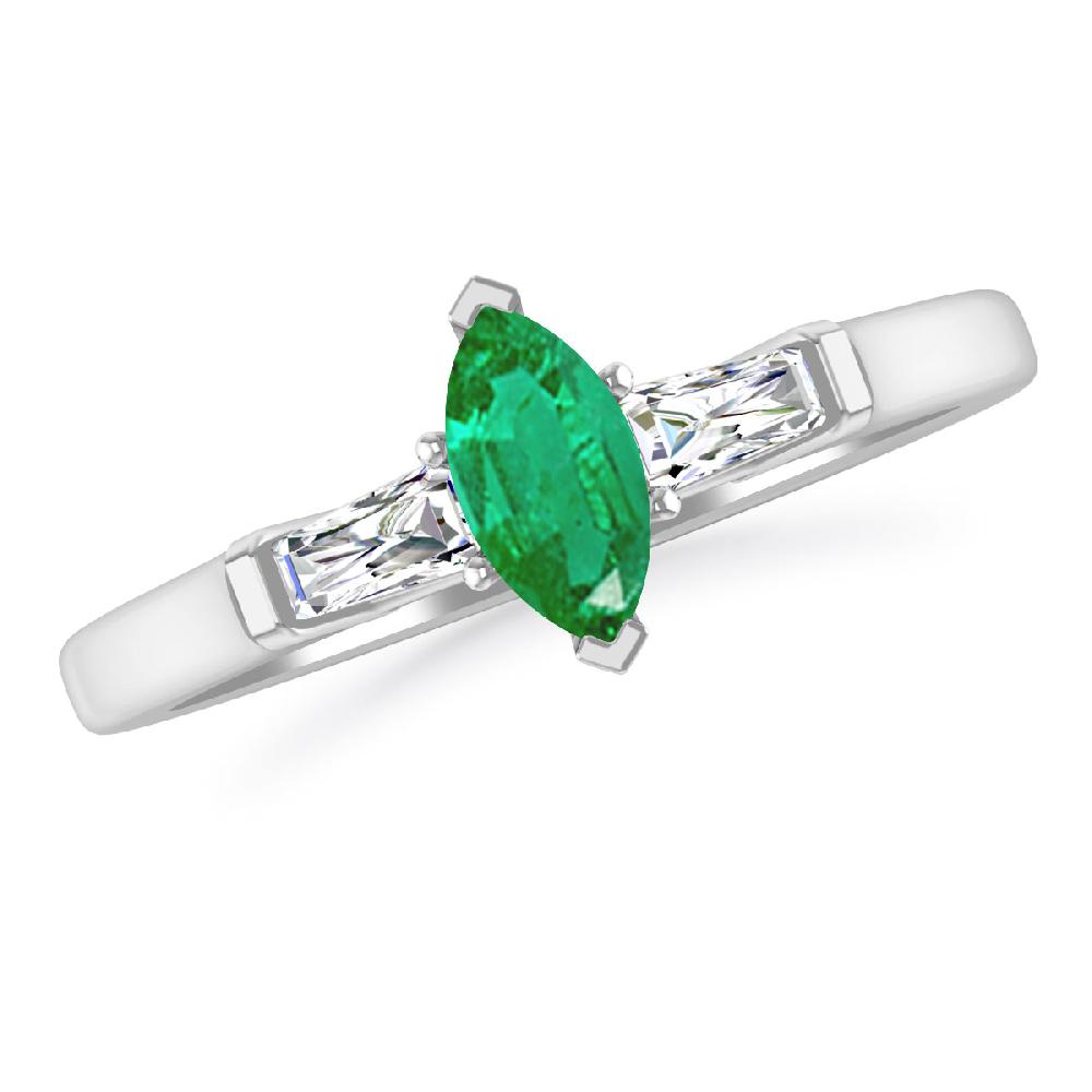 White Gold - Emerald