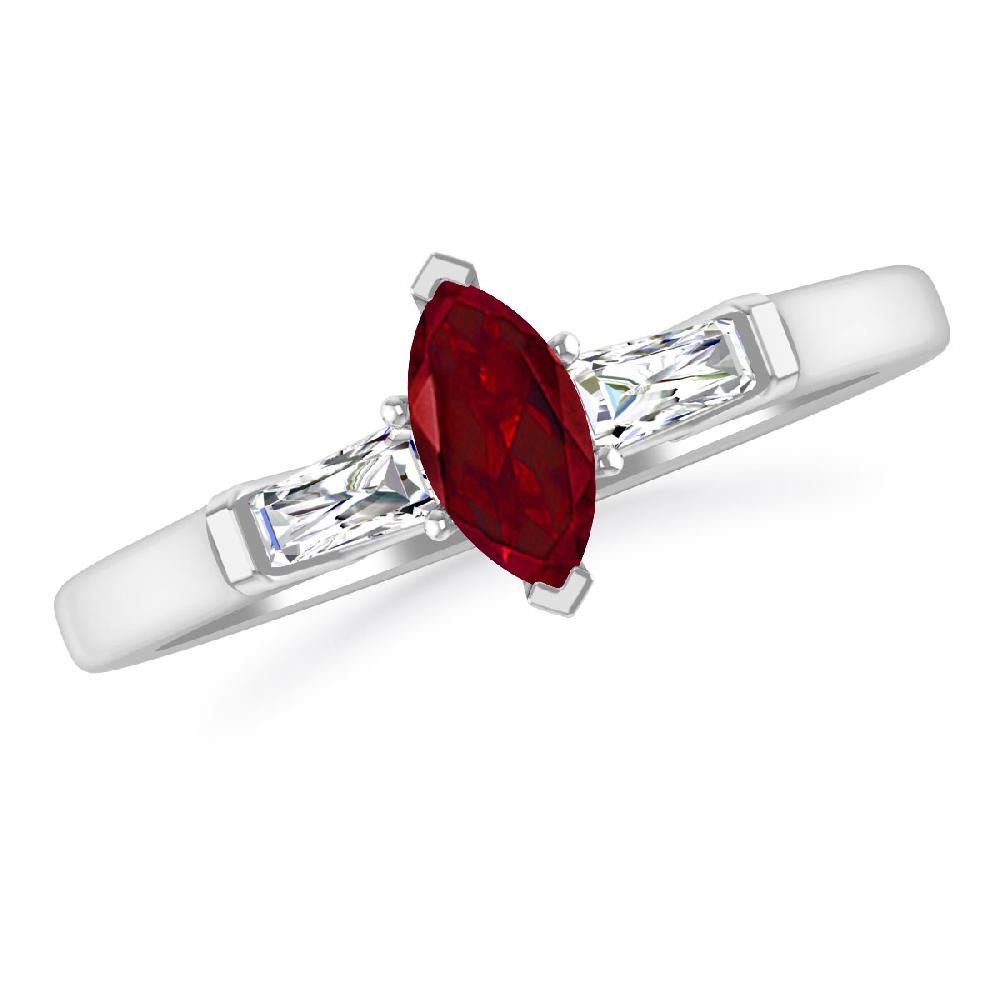 White Gold - Garnet