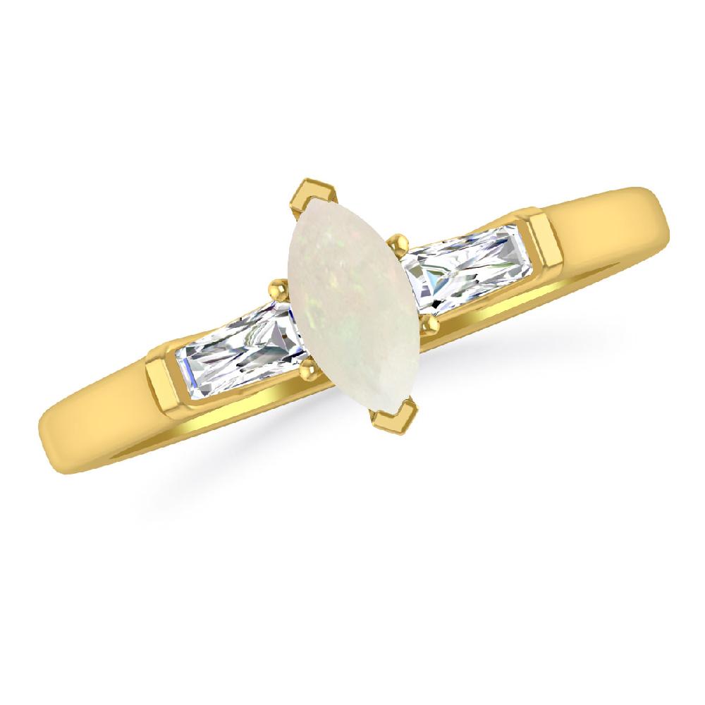 Yellow Gold - Opal