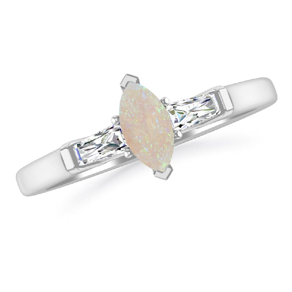 White Gold - Opal