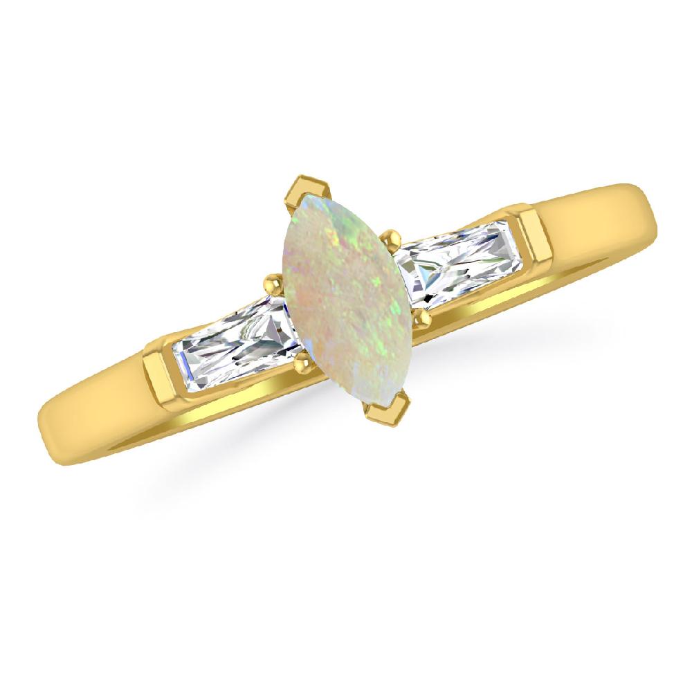 Yellow Gold - Opal