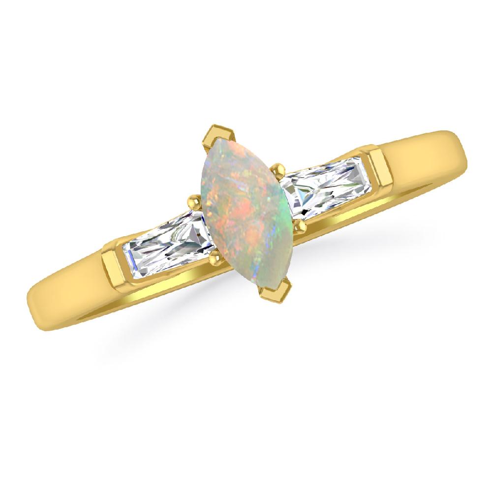 Yellow Gold - Opal