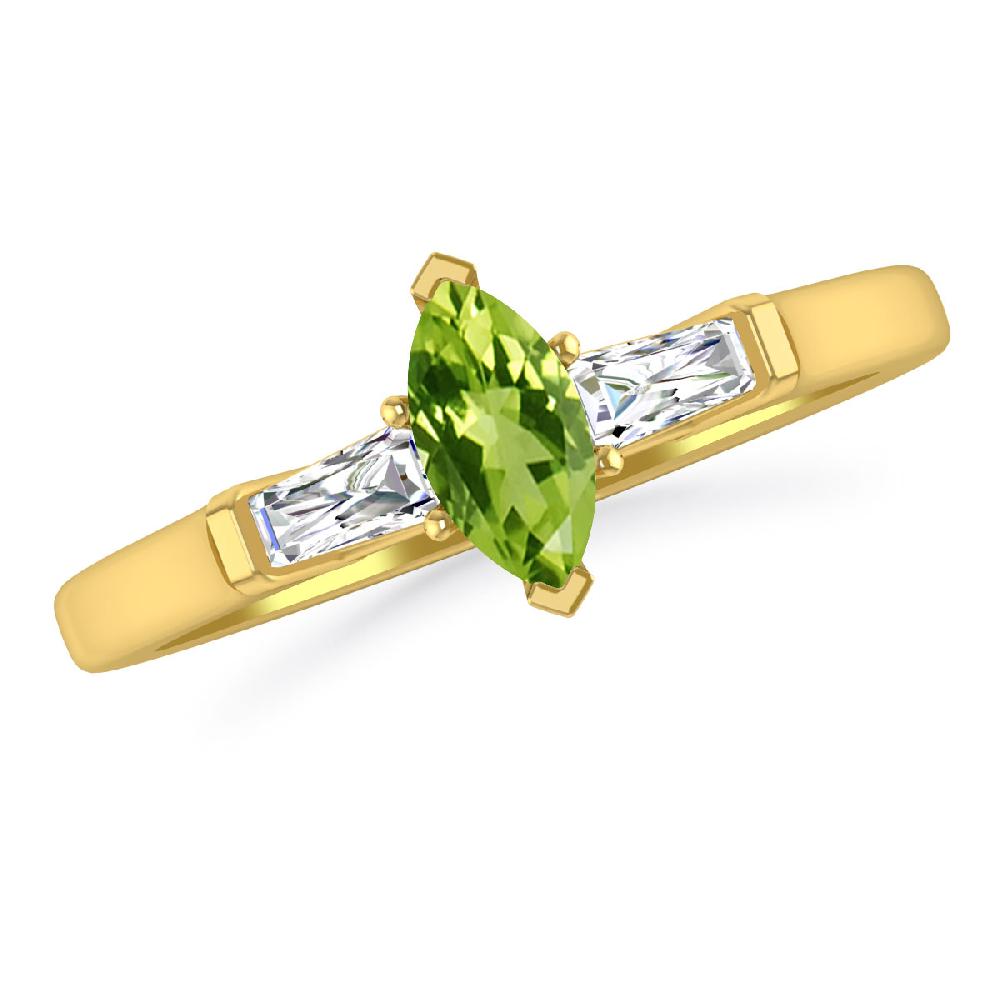 Yellow Gold - Peridot