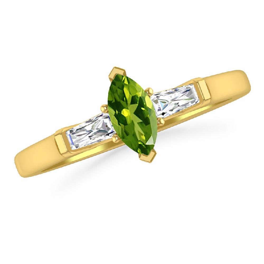 Yellow Gold - Peridot