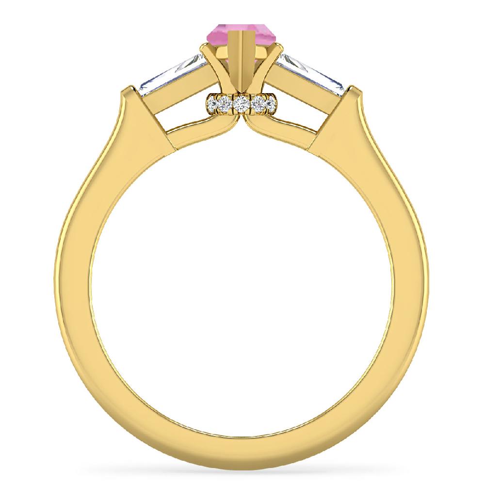 Yellow Gold - Pink Tourmaline