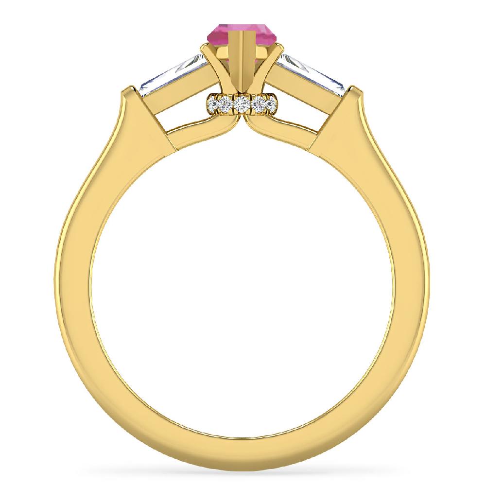 Yellow Gold - Pink Tourmaline