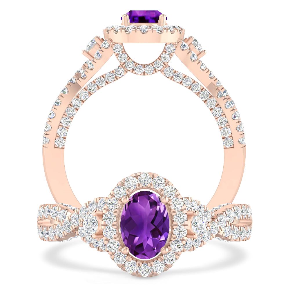 Rose Gold - Amethyst