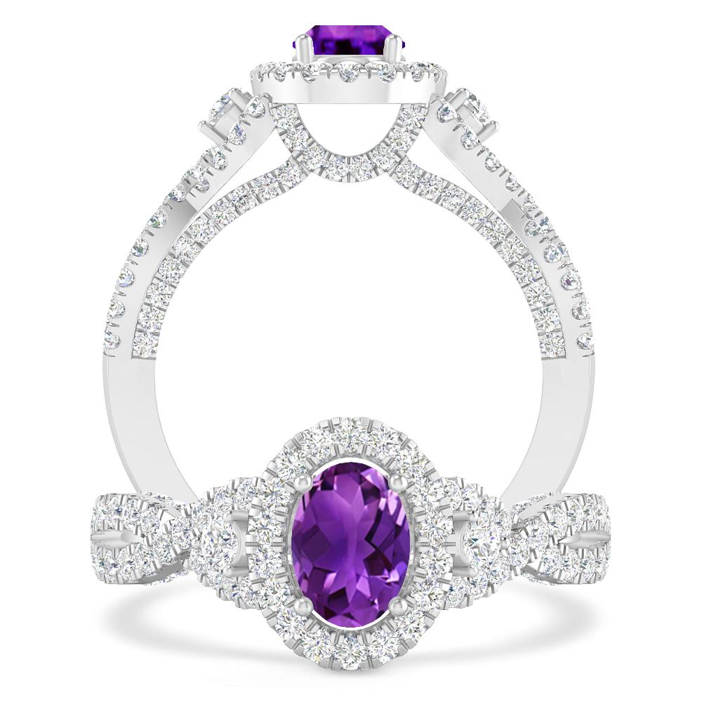 White Gold - Amethyst