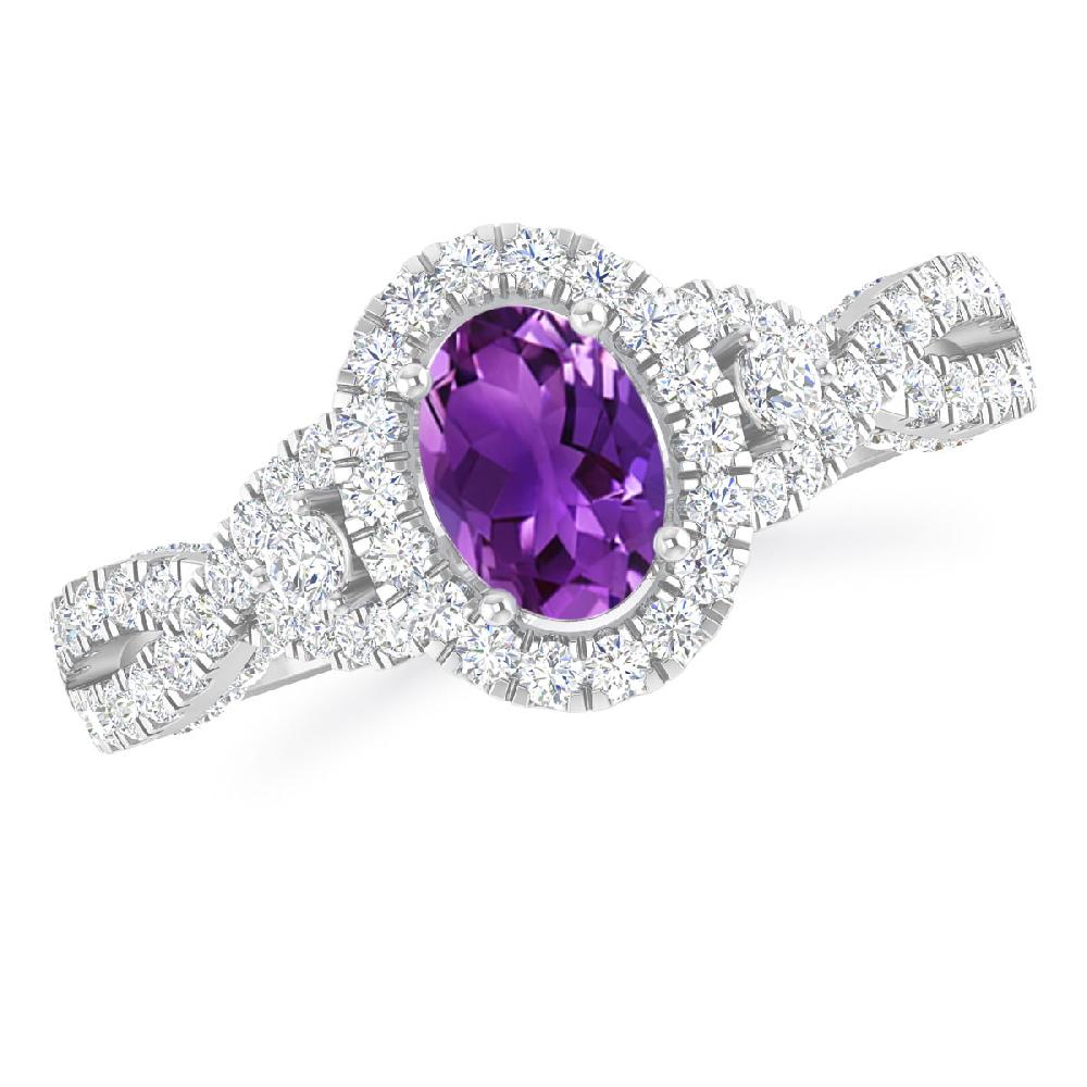 White Gold - Amethyst