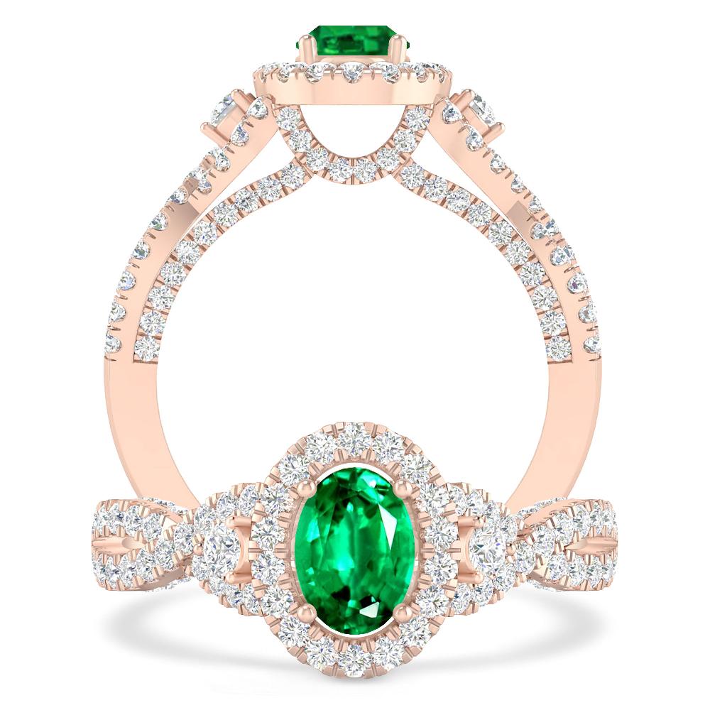 Rose Gold - Emerald