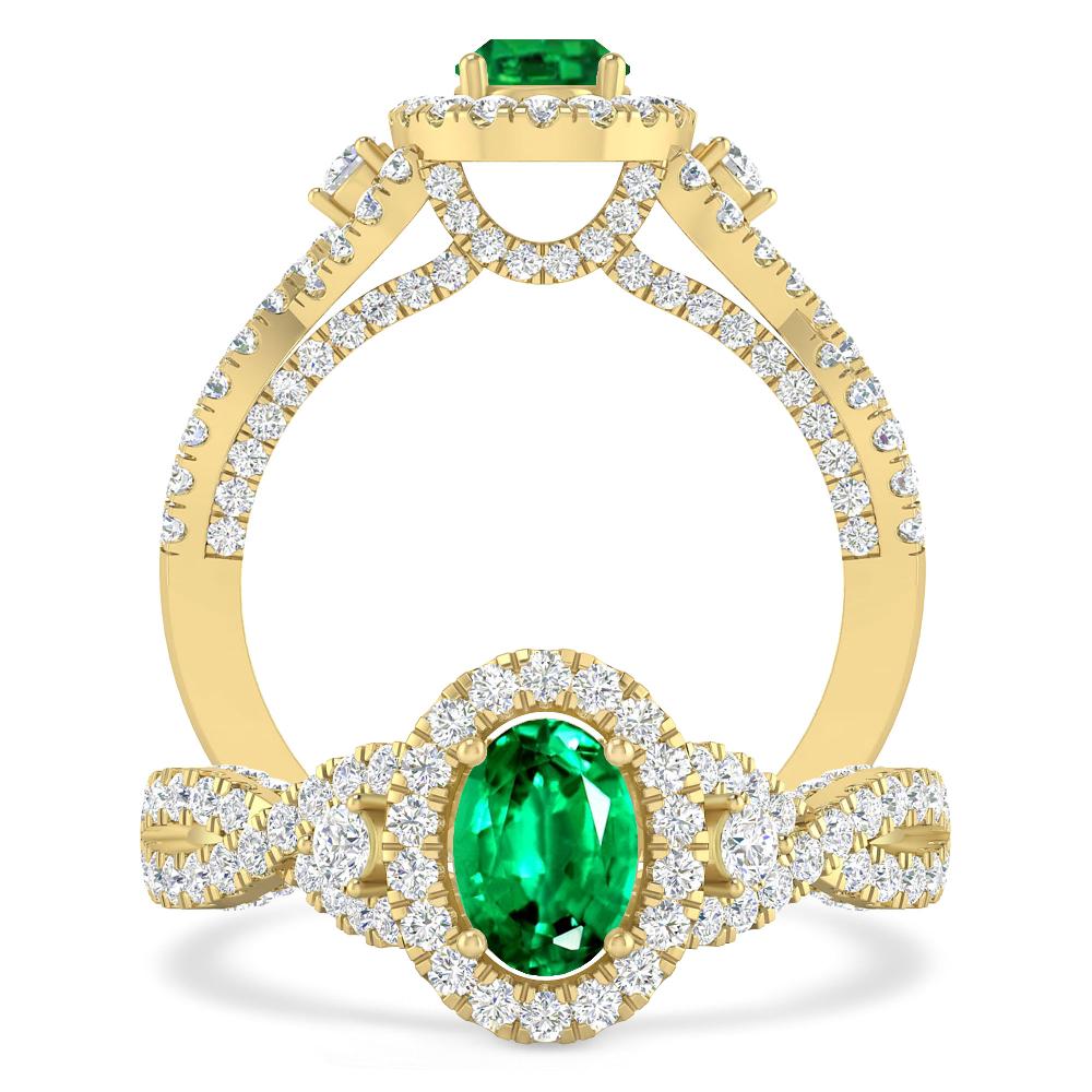 Yellow Gold - Emerald