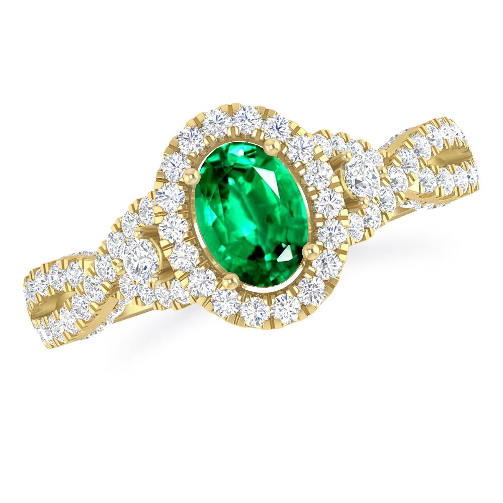 Yellow Gold - Emerald