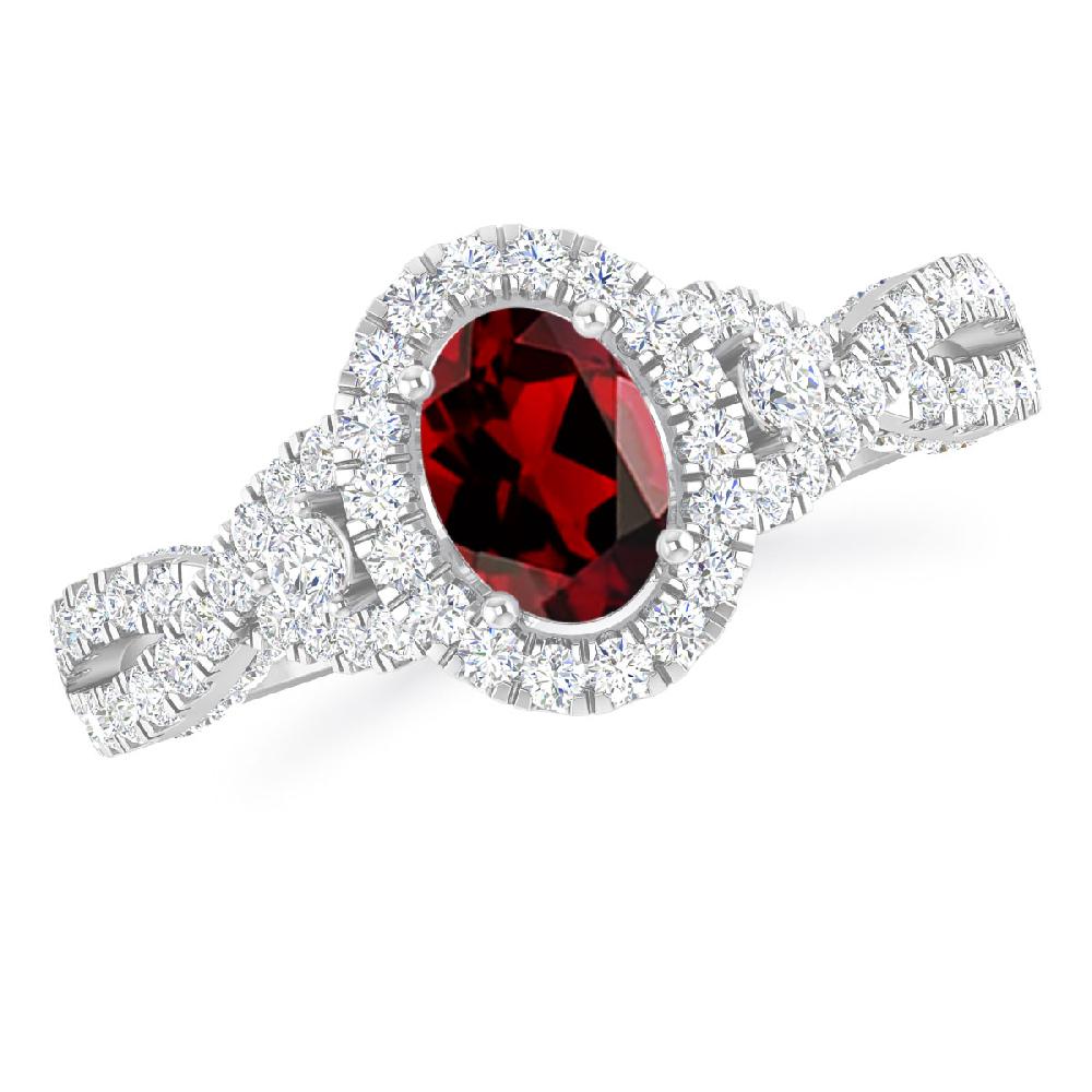 White Gold - Garnet