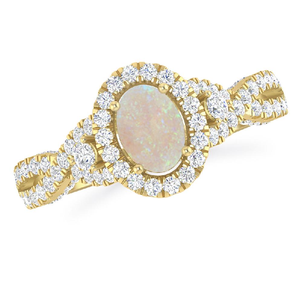 Yellow Gold - Opal