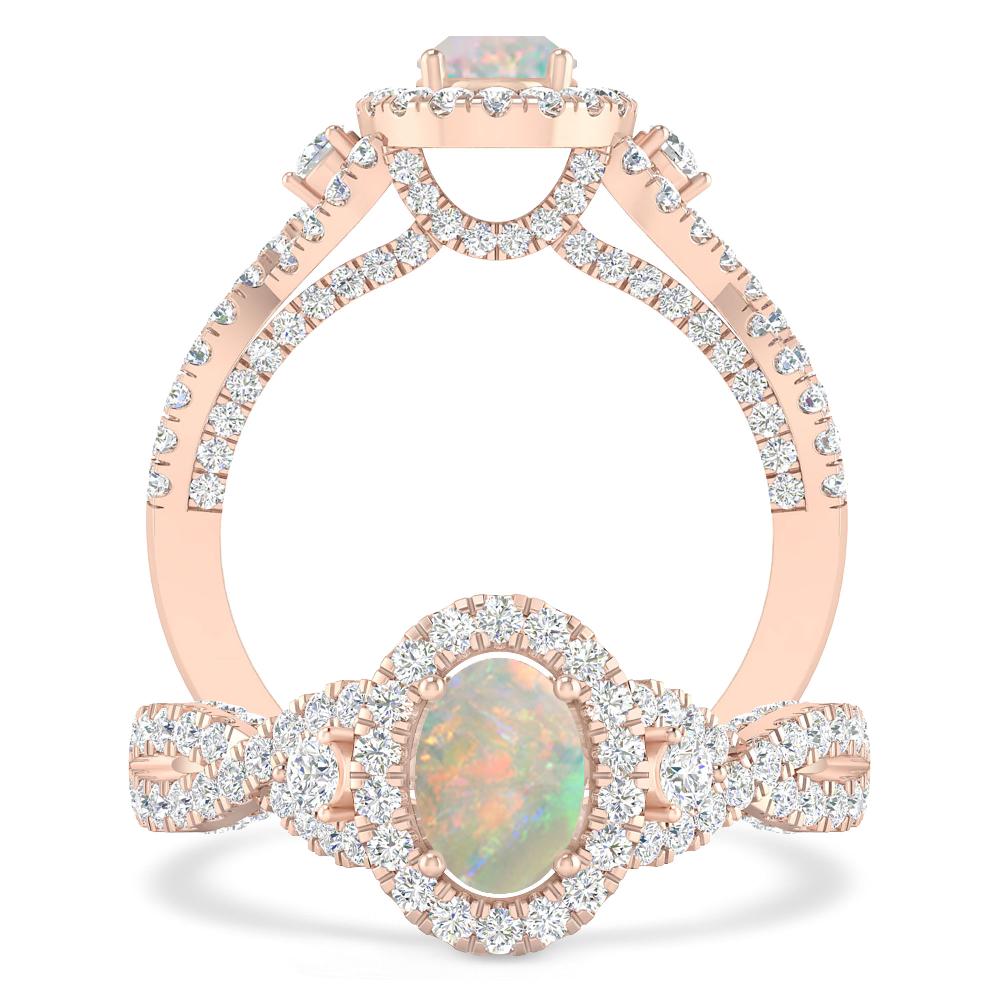 Rose Gold - Opal