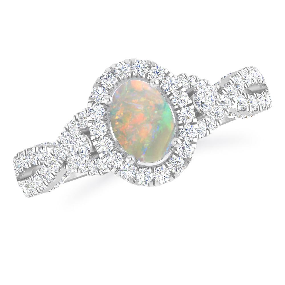 White Gold - Opal