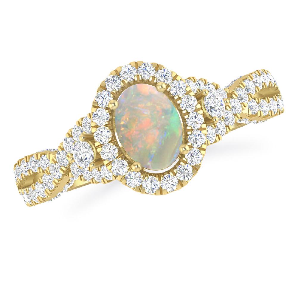 Yellow Gold - Opal