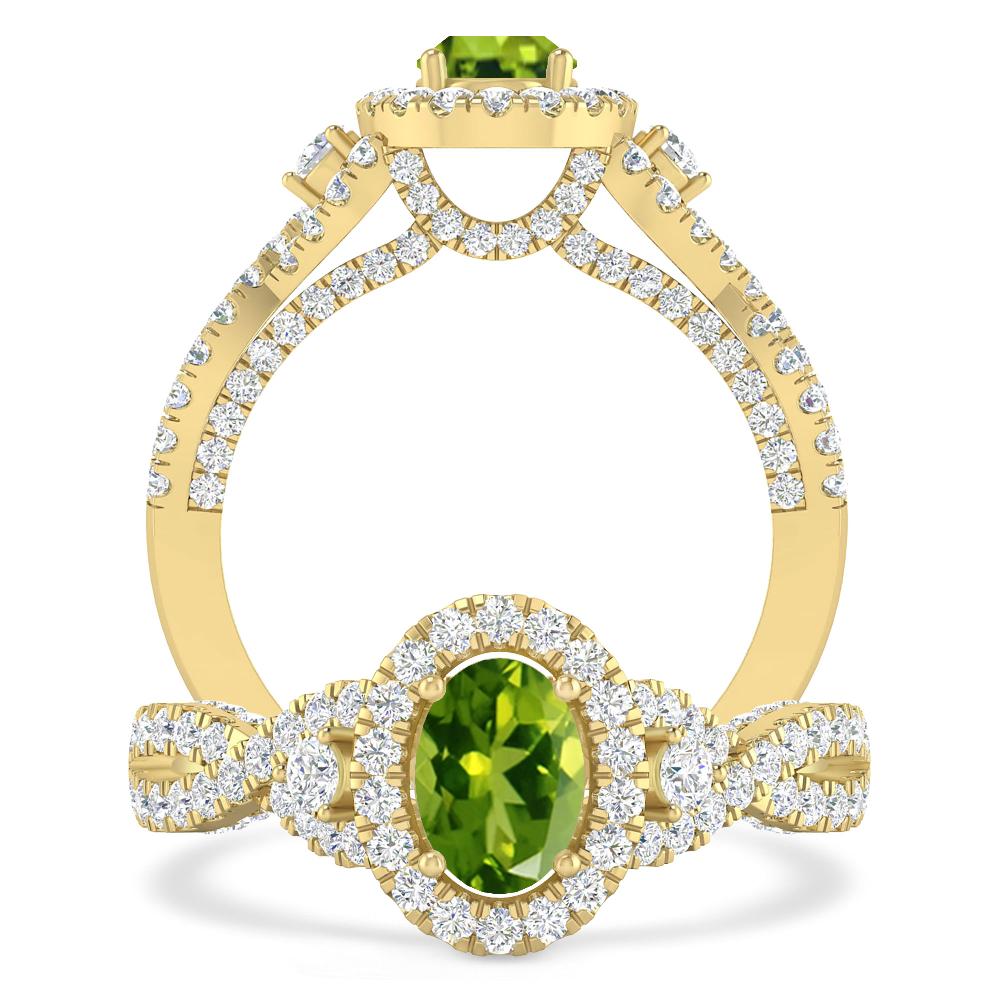 Yellow Gold - Peridot