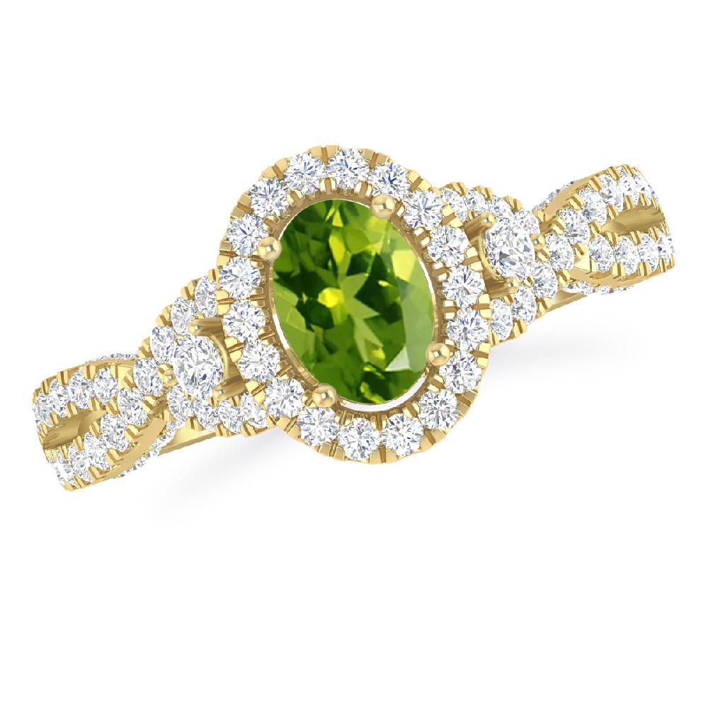 Yellow Gold - Peridot