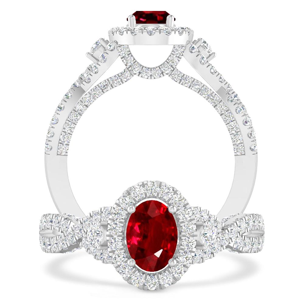 White Gold - Ruby