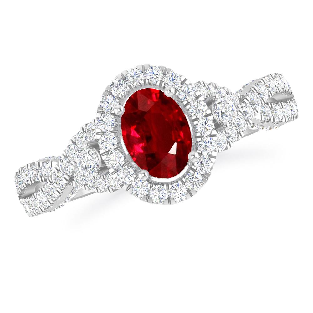 White Gold - Ruby