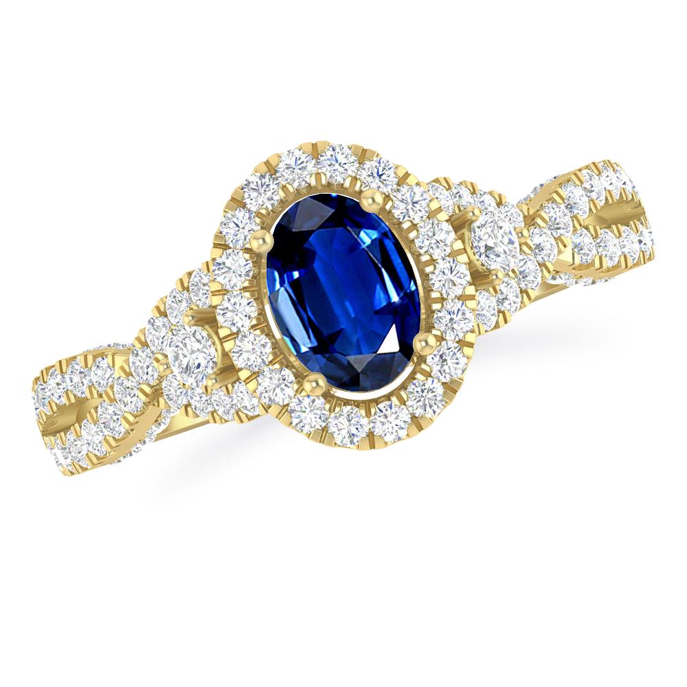 Yellow Gold - Sapphire