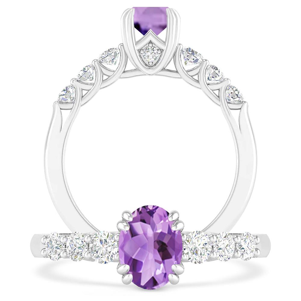 White Gold - Amethyst