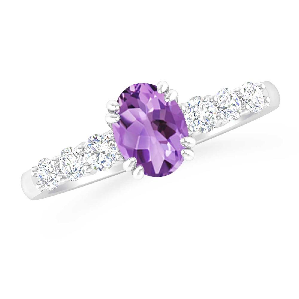 White Gold - Amethyst