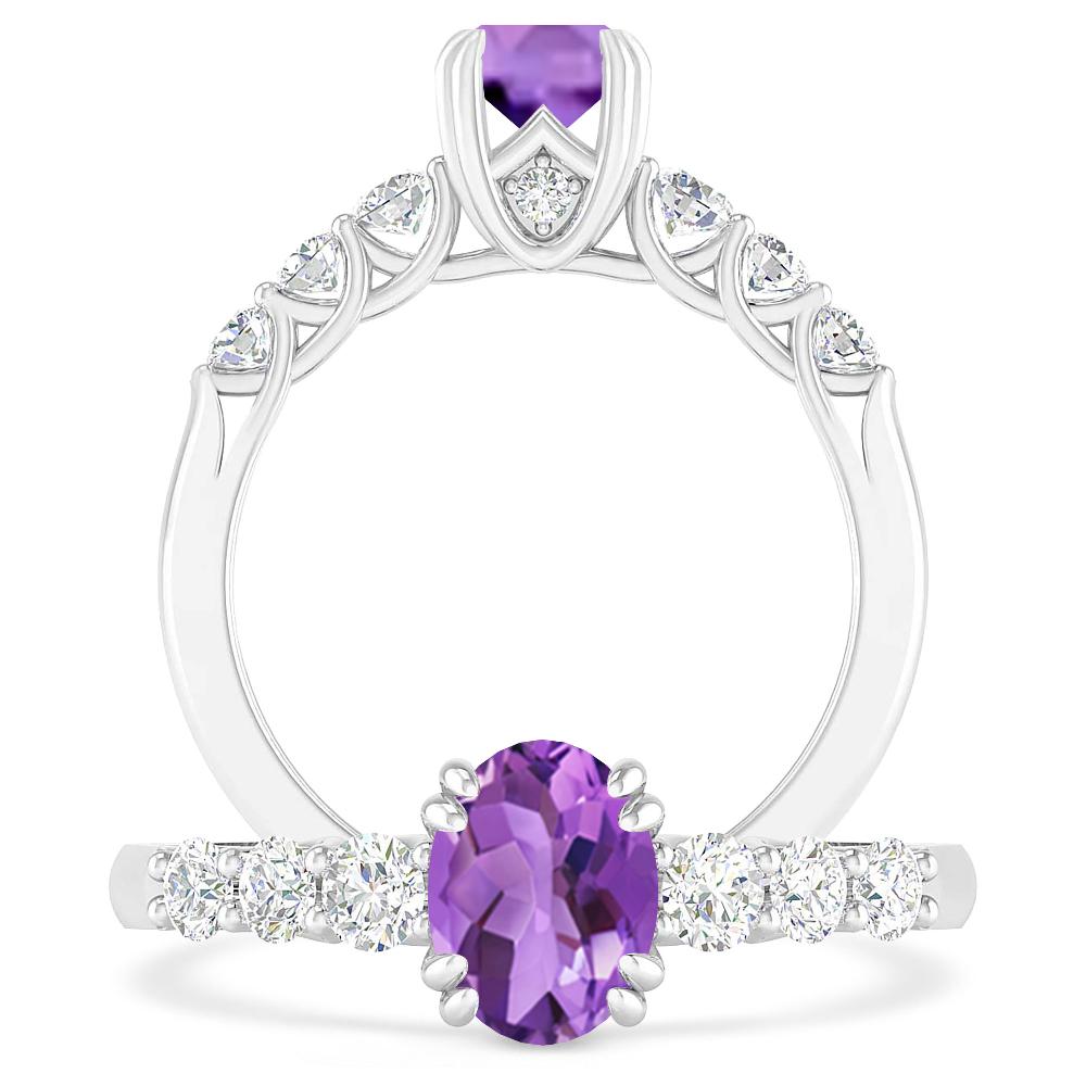 White Gold - Amethyst