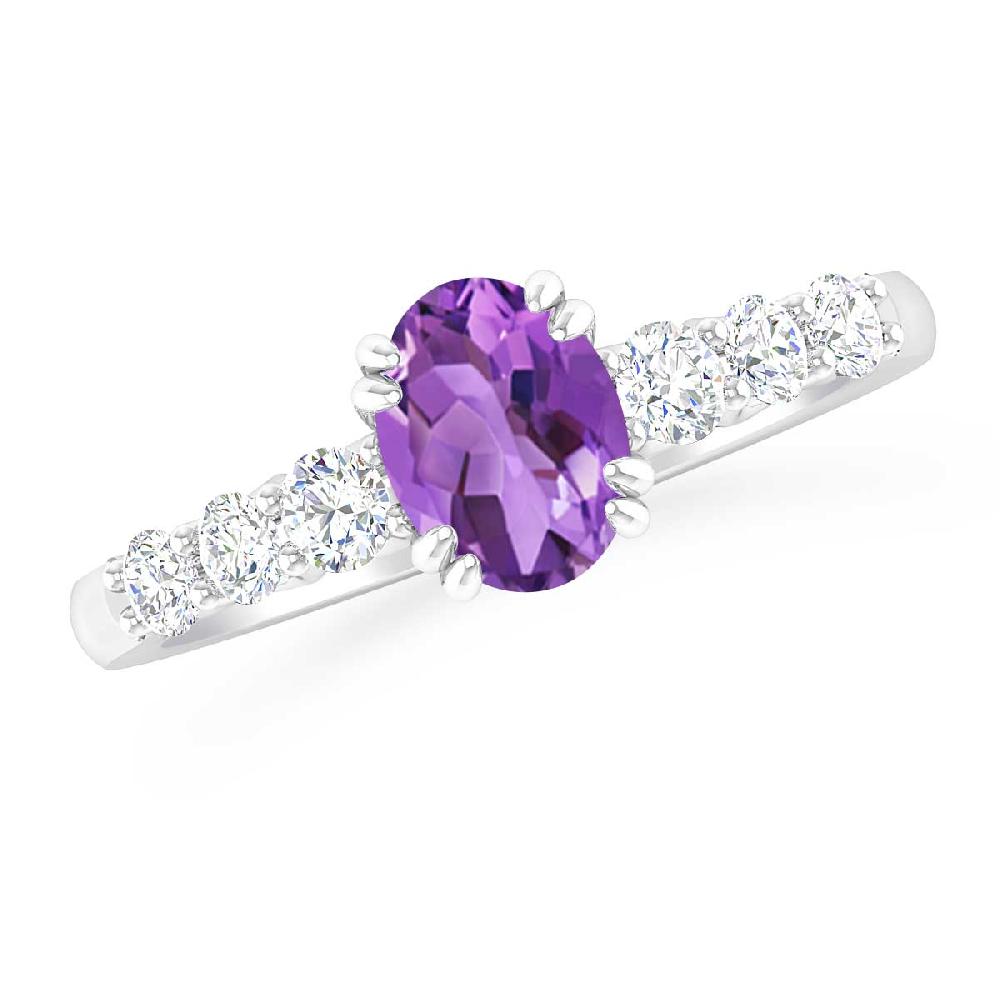 White Gold - Amethyst