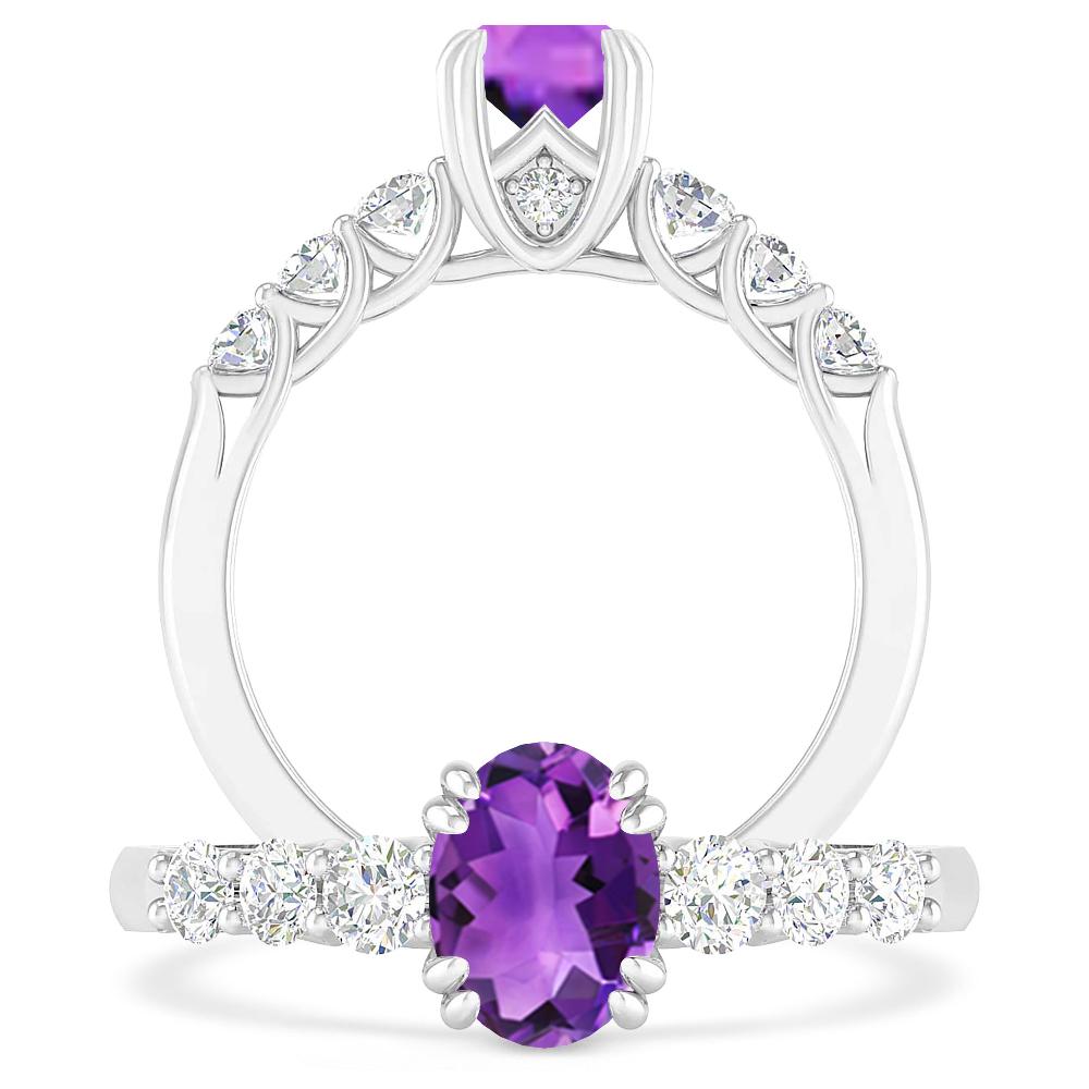 White Gold - Amethyst