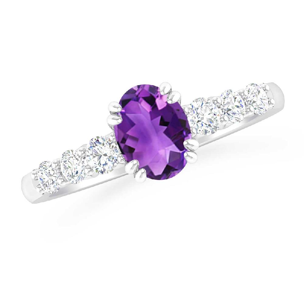 White Gold - Amethyst