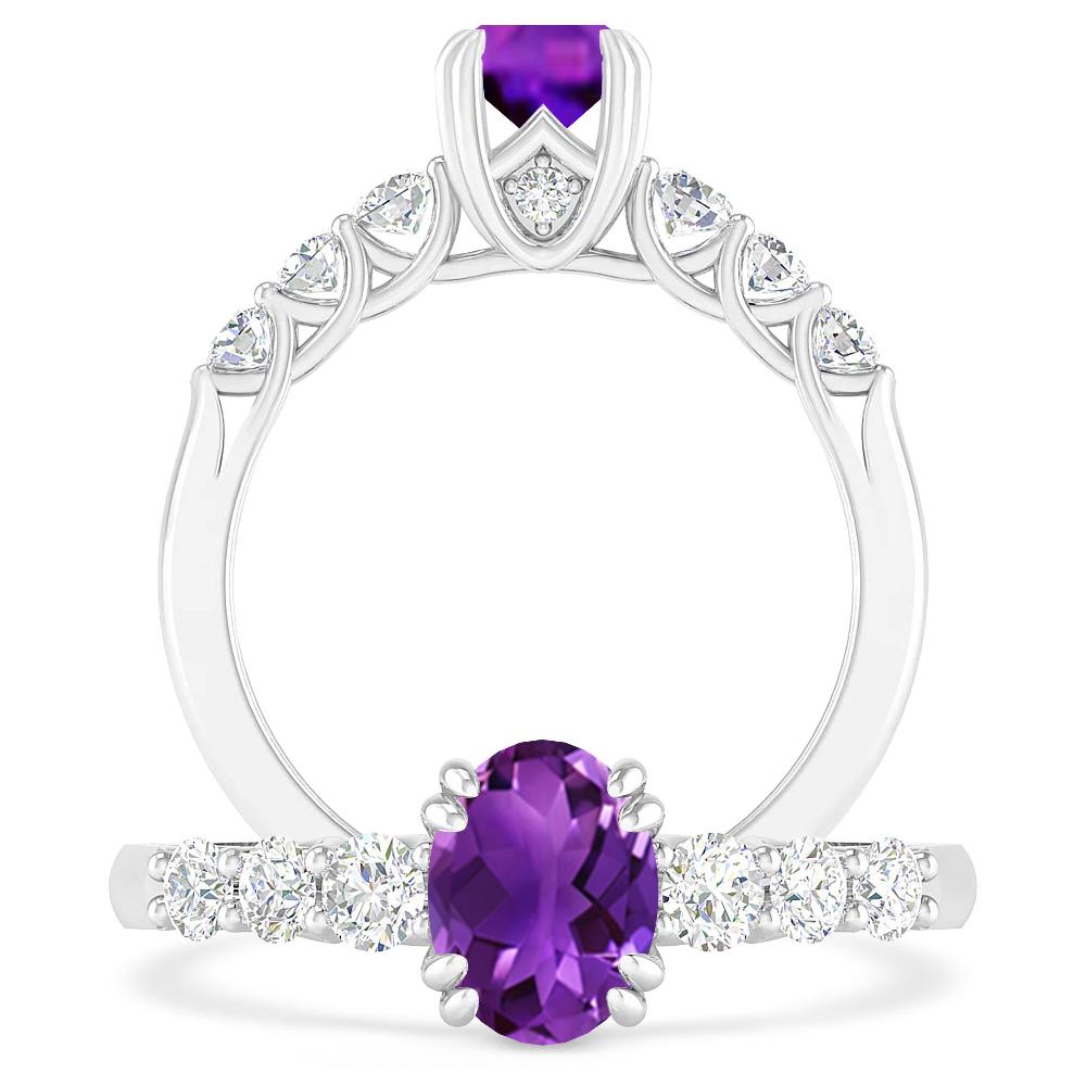 White Gold - Amethyst