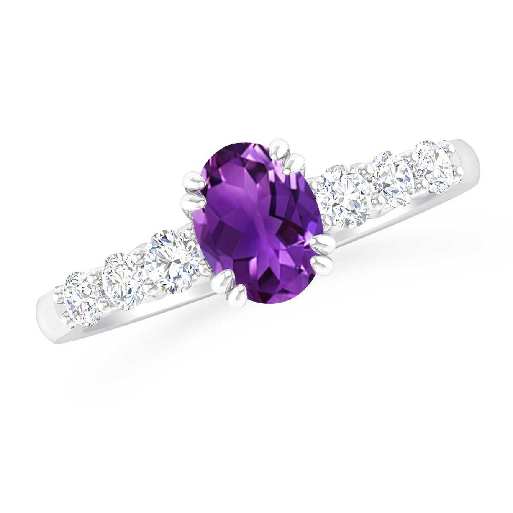 White Gold - Amethyst