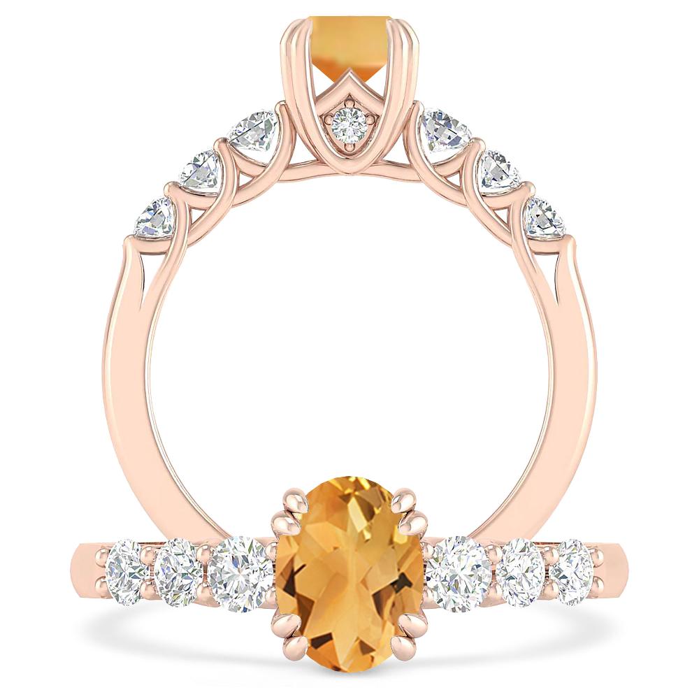 Rose Gold - Citrine