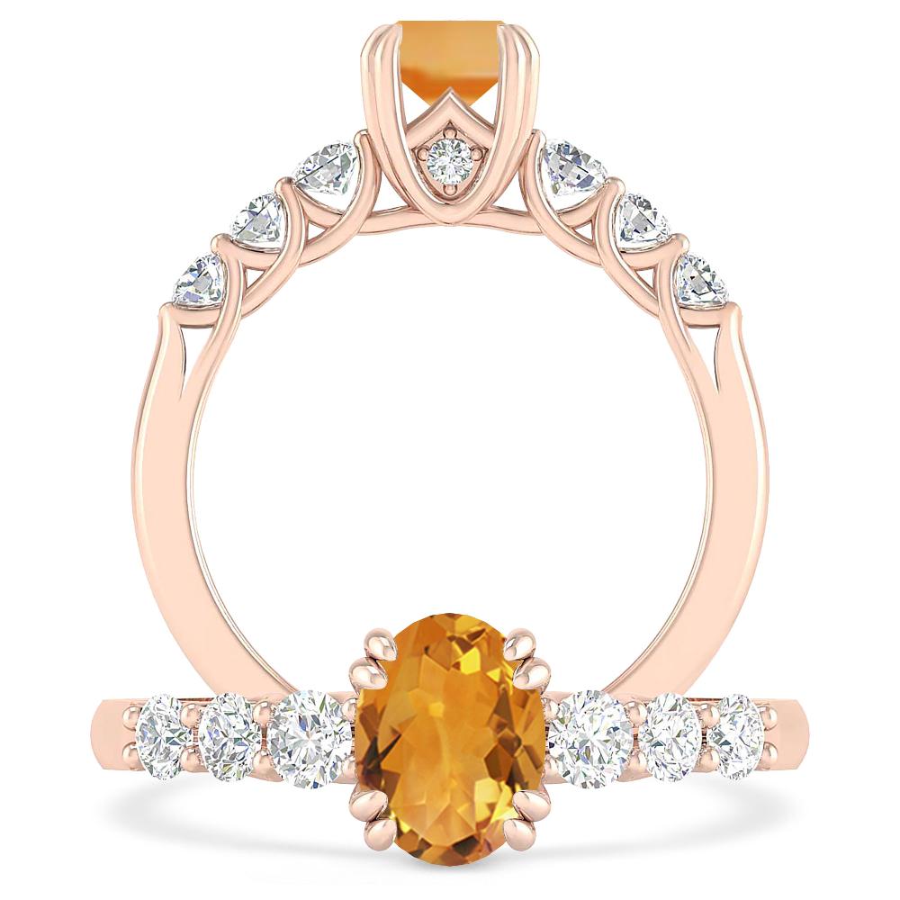 Rose Gold - Citrine