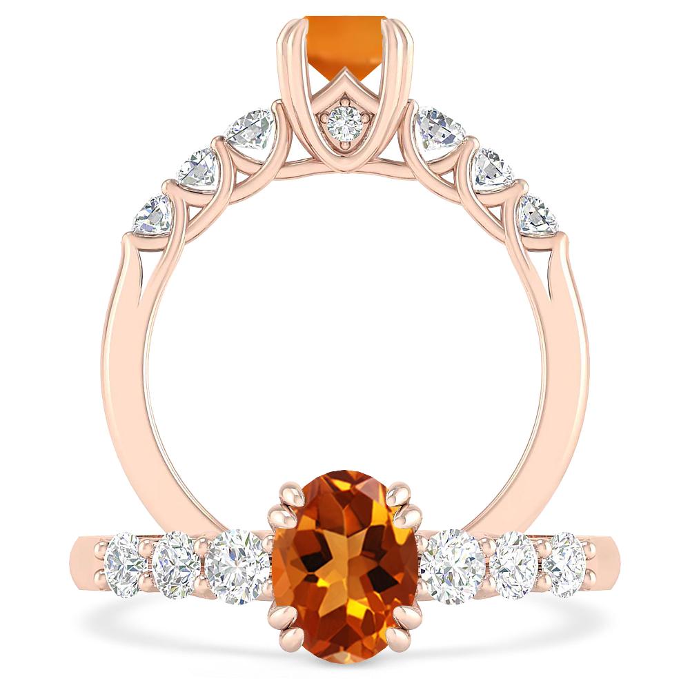 Rose Gold - Citrine