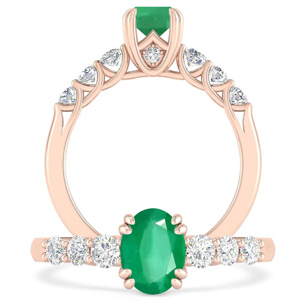 Rose Gold - Emerald