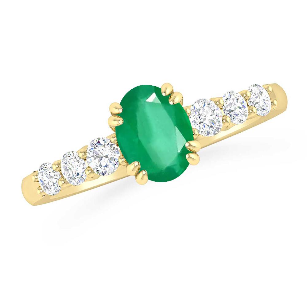 Yellow Gold - Emerald