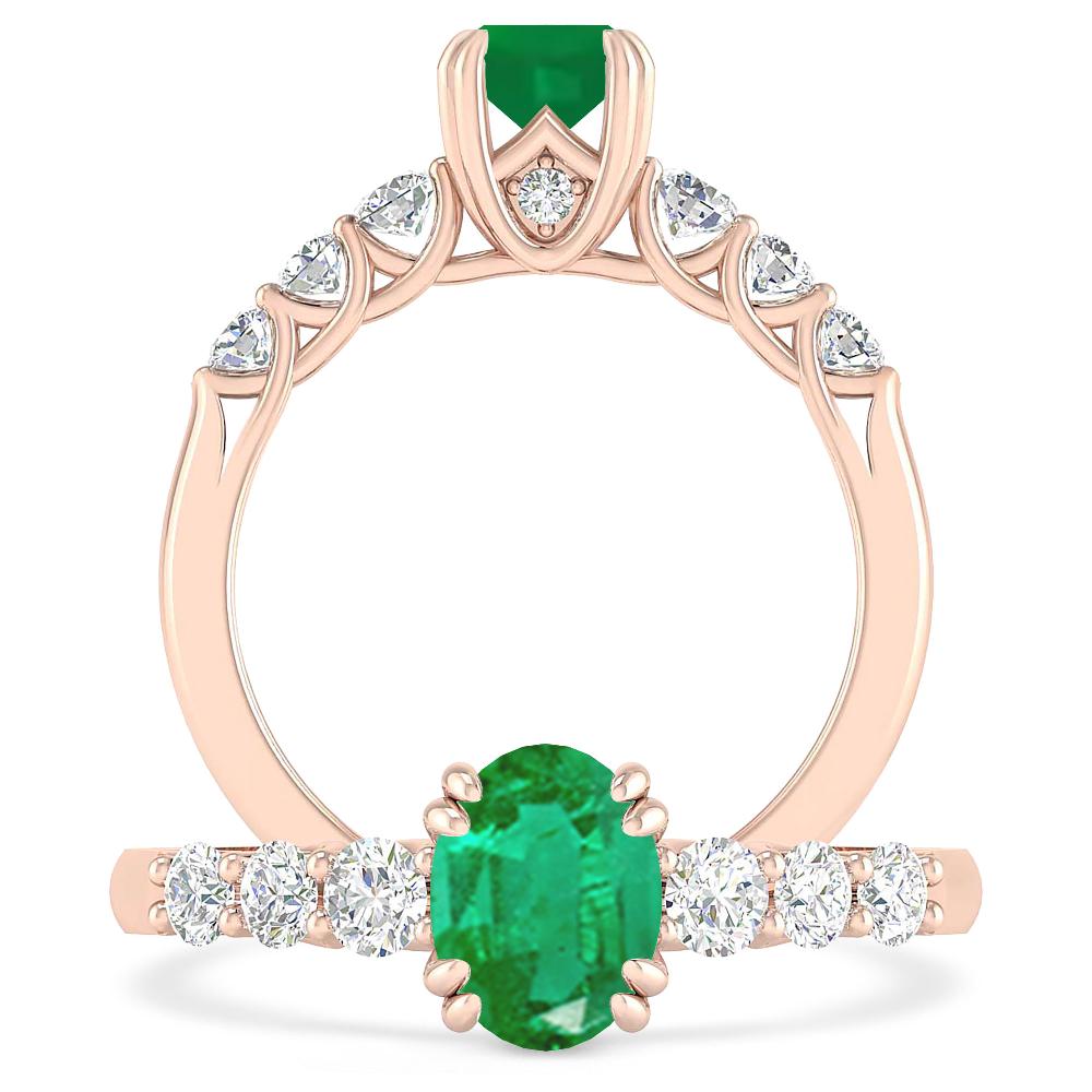 Rose Gold - Emerald