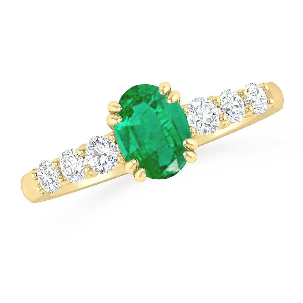 Yellow Gold - Emerald