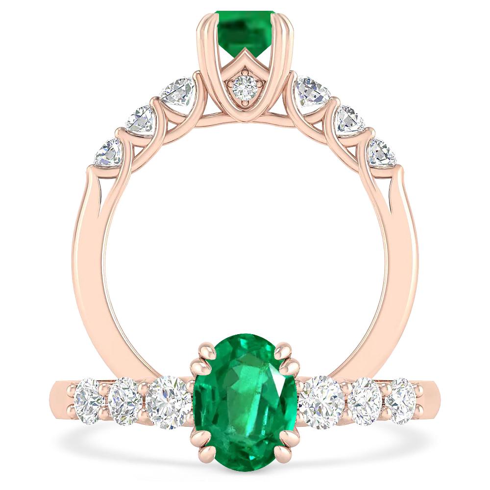 Rose Gold - Emerald